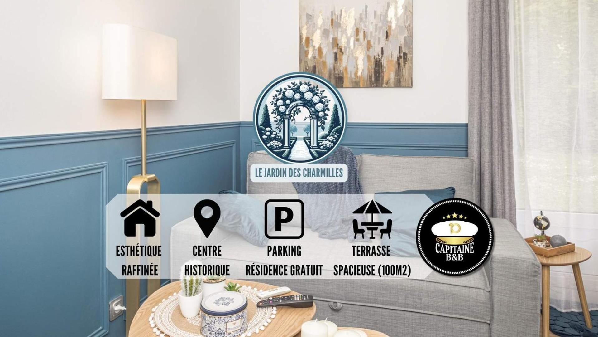 Le Jardin Des Charmilles - Proche Hypercentre Apartment Troyes Ngoại thất bức ảnh
